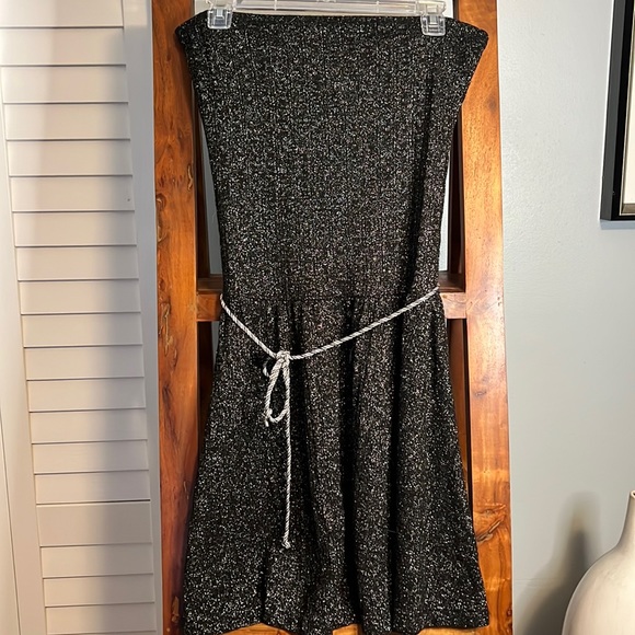 Free People Knit Strapless Wool Lurex Dress - Picture 2 of 6